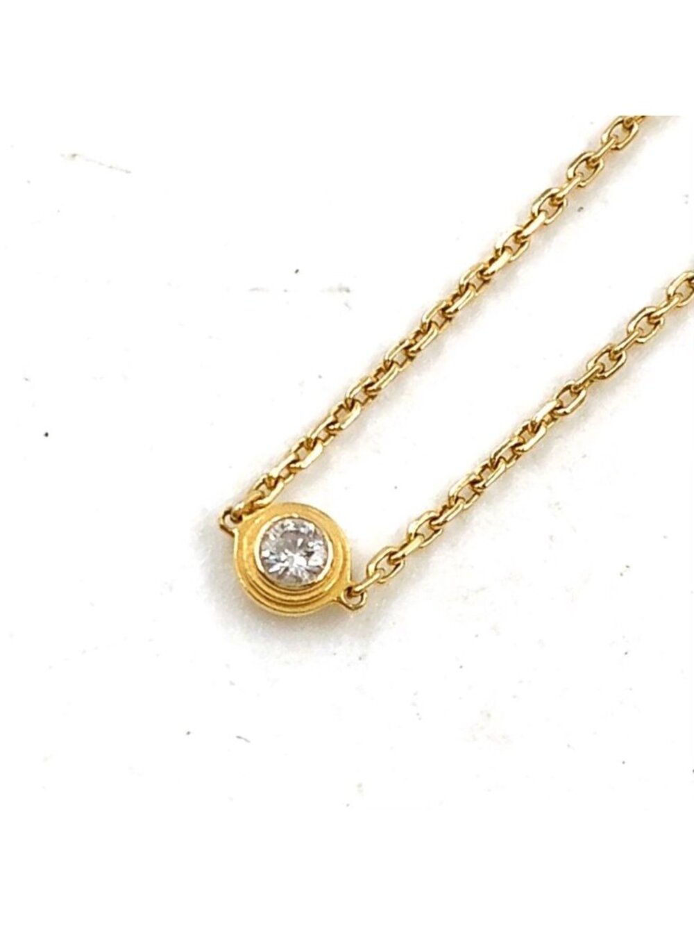 Cartier Damier Diamond Yellow Gold Clear Bracelet